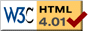 Ce site est conforme HTML 4.0.1